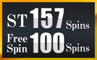 ST: 157 Spins Free Spin : 100 Spins