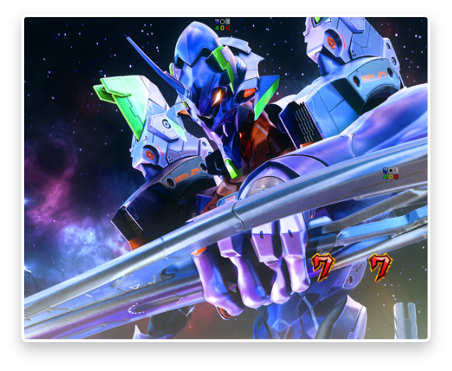 今回も初映像化となる新機体が登場！！　スーパーエヴァンゲリオン　液晶画面