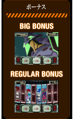 ボーナス BIGBONUS REGULAR BONUS